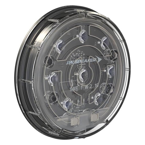 642101 234 Series 12 & 24V Blue Round Flasher