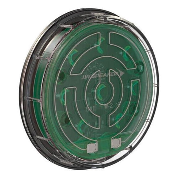 642111 12-24V Round Flasher Tail Light, Green