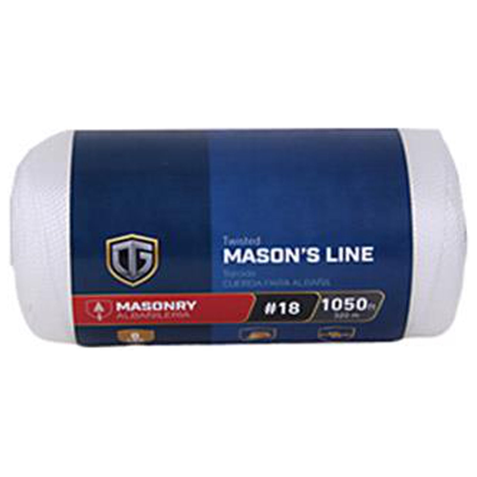 642571 Nylon Mason Line Twine, White, #18 x 1050-Ft. - Quantity 7 ...