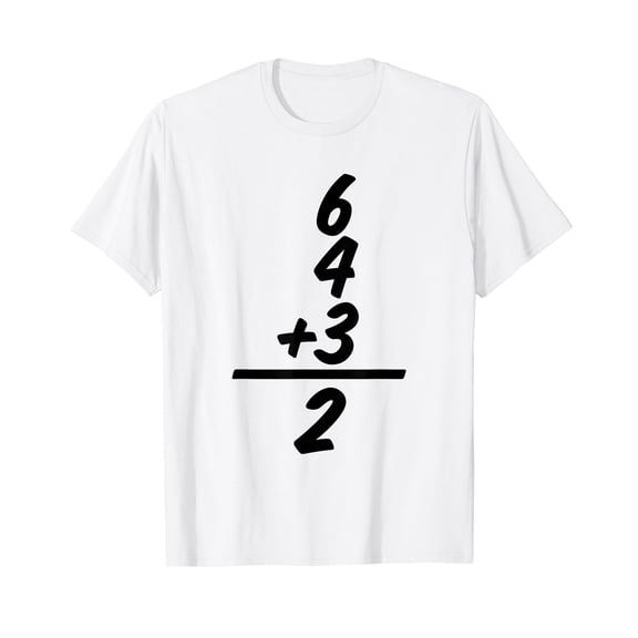 6432 Baseball Double Play Math Lover Sports Equation T-Shirt