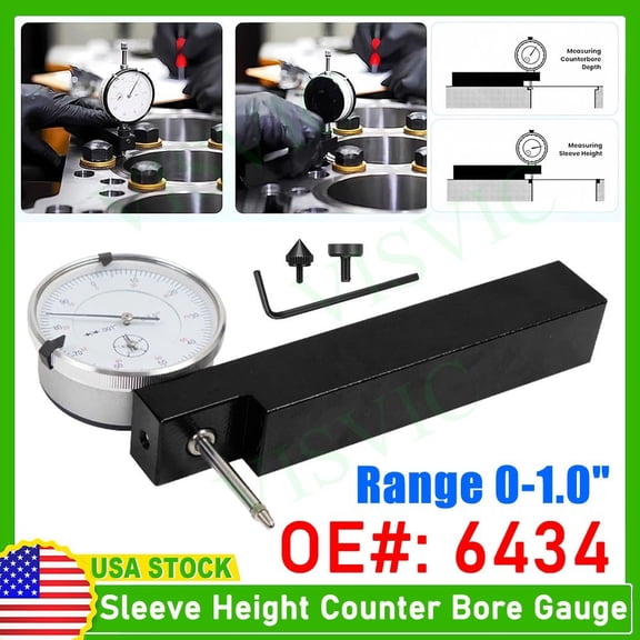 6434 Sleeve Height and Counter Bore Gauge for Diesel Engines Cylinder Bore Gauge