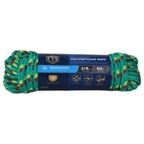 643911 Polypropylene Rope, Braided, Assorted Colors, 3/8-In. x 50-Ft. - Quantity 6