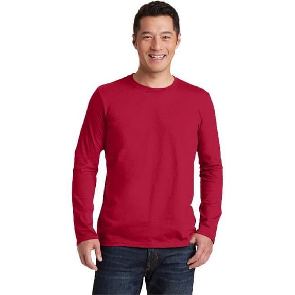 64400 Softstyle Long Sleeve T-Shirt, Cherry Red - Extra Large