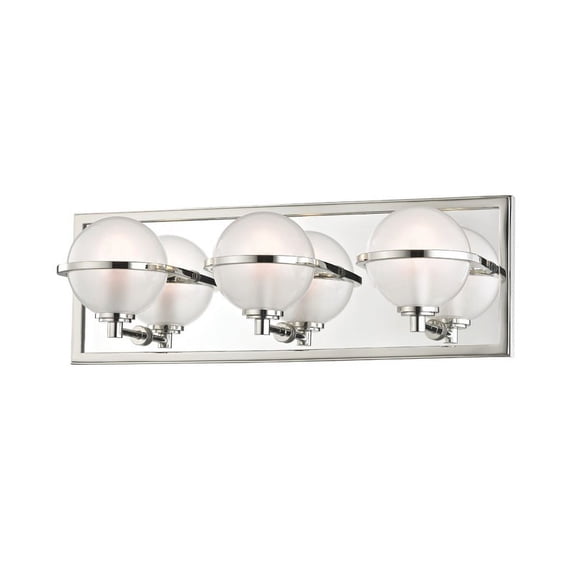 6443-PN-Hudson Valley Lighting-Axiom 3-Light LED Bath Bracket - 18 Inches Wide by 6 Inches High-Polished Nickel Finish