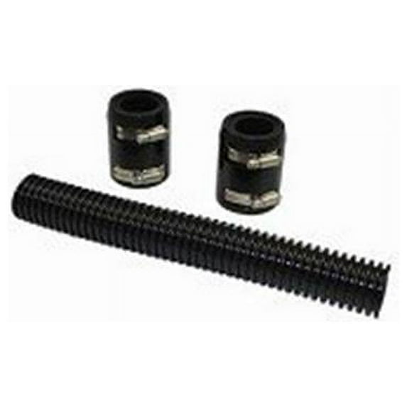 6451 12 in. Stainless Steel Radiator Hose Kit - Black