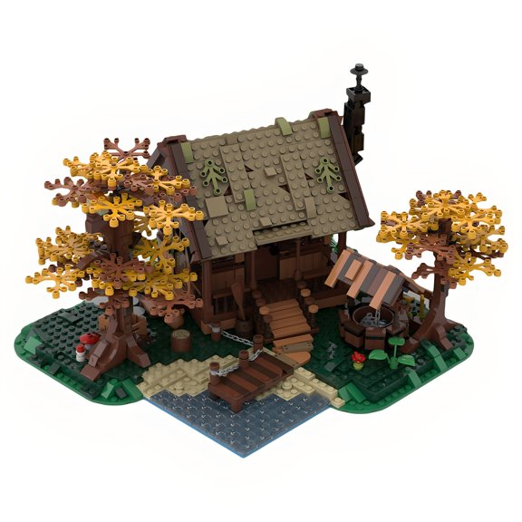 64694 Family Cabin Modular Building Blocks Tree House Assembly MOC Bricks Toy Collection Gift 1371pcs