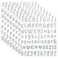 thumbnail image 1 of 648 Pieces 8 Sheets Letter Stickers Glitter Small Self Adhesive Alphabet Number Vinyl Stick on Letter Stickers for Scrapbooking Mailbox Numbers Crafts Classroom Decor Bulletin Board(Silver,1 Inch), 1 of 7