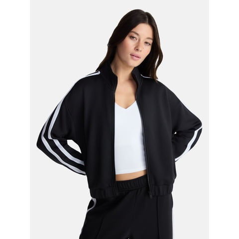 Avia Women's Pique Knit Tennis Jacket, Sizes XS-XXXL