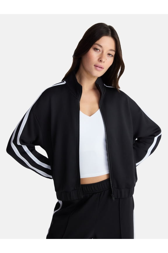 Women's Pique Knit Tennis Jacket, Sizes XS-XXXL