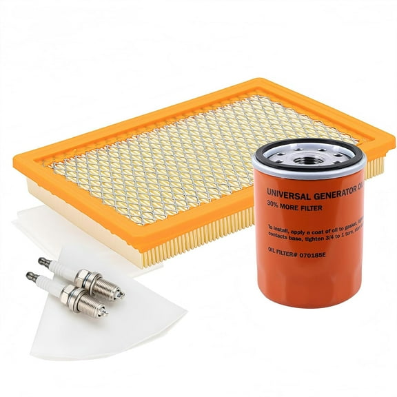 6484 Maintenance Kit, Fit for Generac 8kW 10kW Standby Generators 410cc 460cc Engine Scheduled Maintenance Kit, Include 9371AS Air Filter, 070185E Oil Filter, Spark Plug