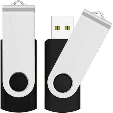 64GB 2PCS USB 2.0 Flash Drive Thumb Drive Memory Stick, (64GB*2PACK BLACK)