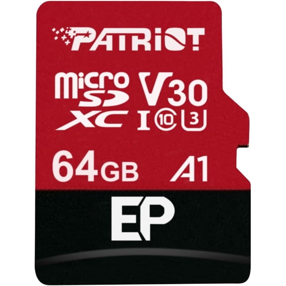 64GB A1 / V30 Micro SD Card for Android Phones and Tablets, 4K Video Recording - PEF64GEP31MCX