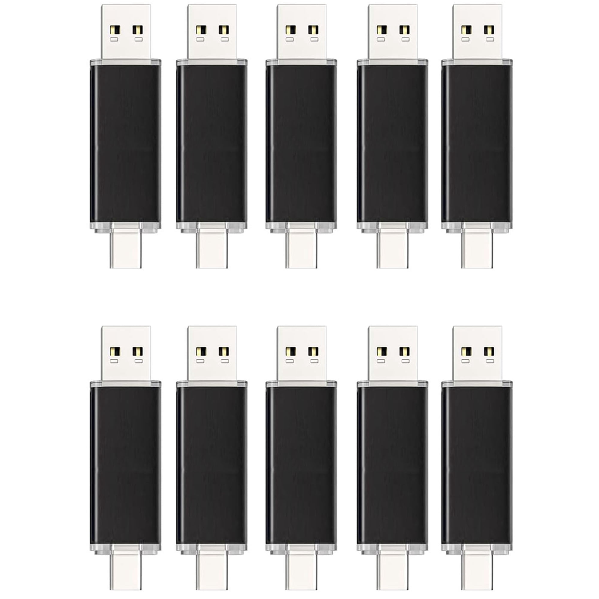 64GB Aluminum shell Type C flash drive USB 2.0 (10PACK BLACK)