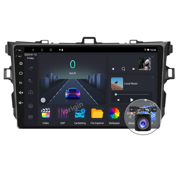 64GB Android 13.0 Wifi Car Stereo Radio GPS Navigation Apple Carplay For Toyota Corolla 2007-2011
