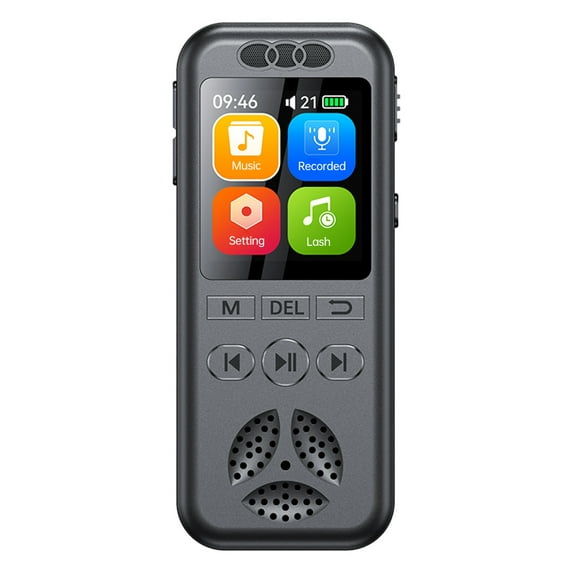 With 64GB Digital Voice Recorder Voice Activated Audio Recording Noise Reduction With Playback MP3 Music Player 280hrs Recording Files Device Support Password For Lectures Meetings