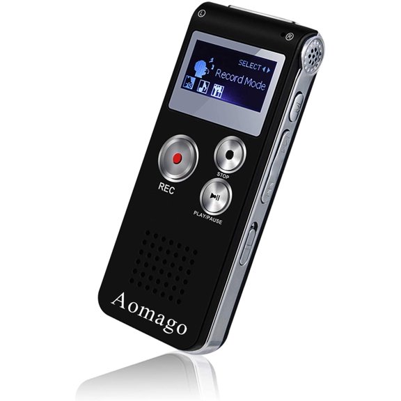 64GB Digital Voice Recorder Voice Activated Recorder for Lectures, Meetings, Interviews Audio Mini Recorder Portable Tape Dictaphone with Playback, USB, MP3