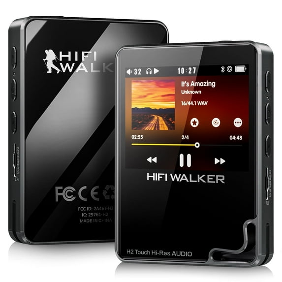 HIFI WALKER H2 Touch 64GB Hi-Res DAC MP3 Player with Bluetooth 5.2 ...