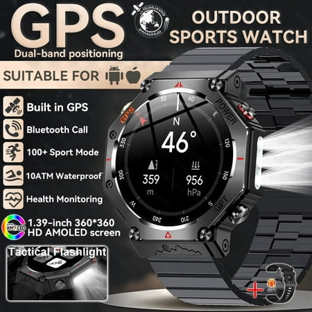 64GB Large Memory APP Download Smart Watch Men 200W+800W HD Dual Camera Video Call 4G/5G SIM Card Wifi Global Version Smartwatch