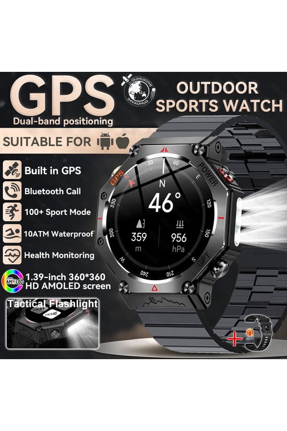 64GB Large Memory APP Download Smart Watch Men 200W+800W HD Dual Camera Video Call 4G/5G SIM Card Wifi Global Version Smartwatch