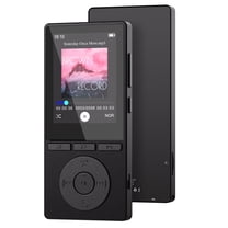 64GB MP3 Player with Bluetooth 5.3, Music Player with HiFi Sound for Sports Runners, 2.4" Screen MP3 Player Built in HD Speaker Voice Recorder FM Radio E-Book, Expanded Up to 128GB, Earphone Included