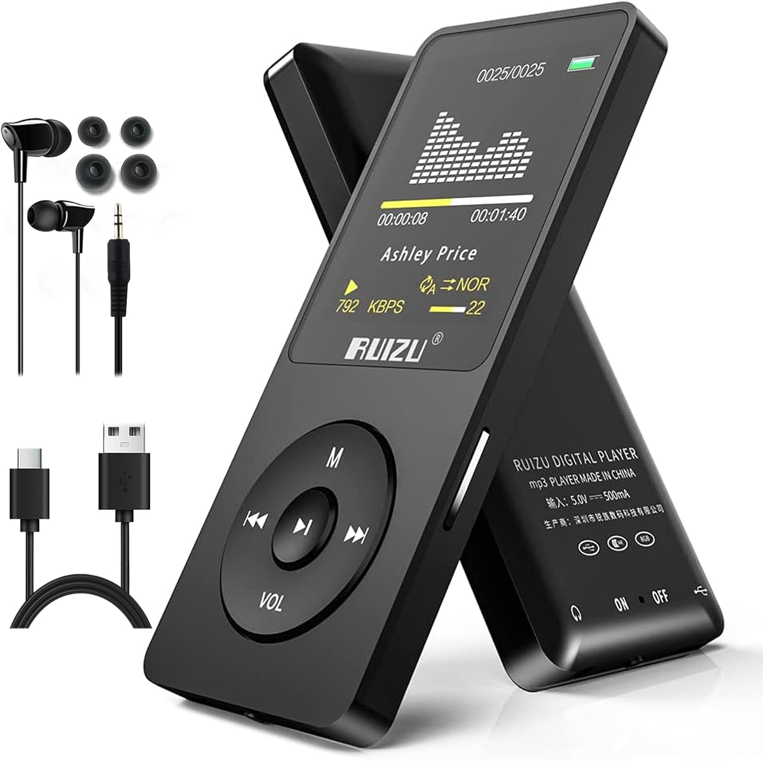 64GB MP3 Player with Bluetooth 5.3, Portable Music Player for Kids ...