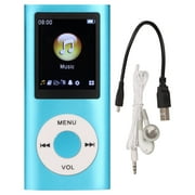 64GB MP3 Players, 1.8 Inch LCD Screen Music Player, Built-in HD Speaker, Mini Design, Hifi Sound[Blue]
