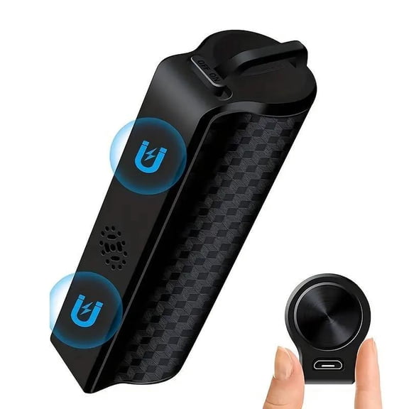 64GB Magnetic Digital Voice Recorder with AI Noise Reduction, Voice Activated Auto Recording Device with 25-Day Standby & MP3 Audio Playback Function,black