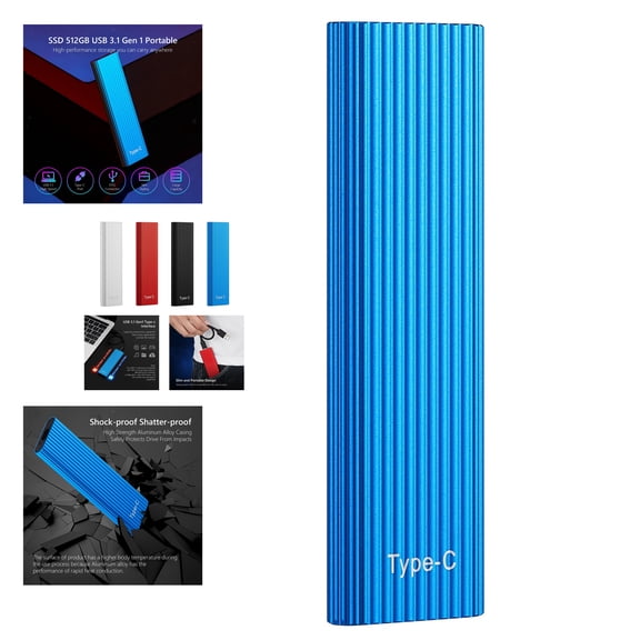 64GB Mini Portable External USB Hard Drive Small Size Portable External Storage for Computer Office Work Daily Backup Use for Files