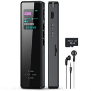 64GB Smart Digital Voice Recorder with Playback - Audio Voice Recorder for Lectures Meetings, Recording Device Dictaphone Sound Tape Recorder