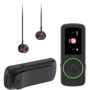 64GB Sport Clip on MP3 Player with Bluetooth- Superlight Mini MP3 Player with FM Radio,Recorder,MicroSD Support,Shuffle Playback for Jogging,Running,Cycling, Hiking,Climbing and Yoga