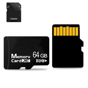 64GB TF Card with Adapter, High Speed Memory Card, UHS-I C10 A1 Memory TF Card for Tablet/Mobile Phone/Camera/Car Audio/Game Console
