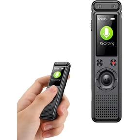 64GB Voice Recorder with Noise Reduction, USB C Rechargeable Voice Activated Recorder for Lectures, Meetings, Interviews, HD Clear Sound, Auto Save Function, Portable Digital Voice Recorder
