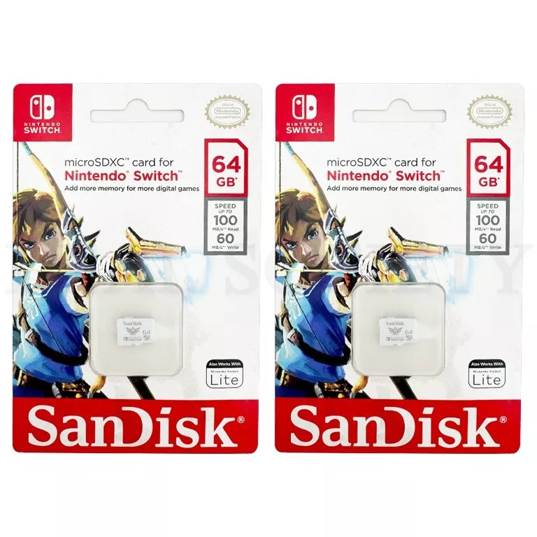 Nintendo Switch Nintendo Switch + micro SD64GB Amazon.com: SanDisk 64GB microSDXC Card, Licensed for