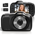thumbnail image 1 of 64MP 4K Digital Camera for Photography with Autofocus, 16X Zoom, Compact Design, Includes 32GB SD Card,Black, 1 of 9