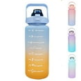 thumbnail image 1 of 64OZ Motivational Water Bottles with Times to Drink,Large Water Bottle,Half Gallon Water Bottle with Handle & Removable Straw,BPA Free and Leakproof for Adult and Kids Gym Sports Outdoors(Multicolor), 1 of 9