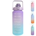 thumbnail image 1 of 64OZ Motivational Water Bottles with Times to Drink,Large Water Bottle,Half Gallon Water Bottle with Handle & Removable Straw,BPA Free and Leakproof for Adult and Kids Gym Sports Outdoors(Multicolor), 1 of 9