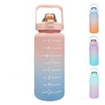 thumbnail image 1 of 64OZ Motivational Water Bottles with Times to Drink,Large Water Bottle,Half Gallon Water Bottle with Handle & Removable Straw,BPA Free and Leakproof for Adult and Kids Gym Sports Outdoors(Multicolor), 1 of 9