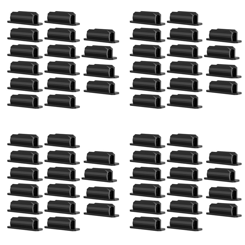 64Pack Adhesive Pen Holder Clipboard Pen Holder Stick on Pencil Holder Self Adhesive Silicone Pencil Marker Clip