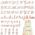 thumbnail image 1 of 64Pcs 0-9 Numbers+A-Z Letters Mirrored Cake Decoration Picks Acrylic&letter DIY, 1 of 7