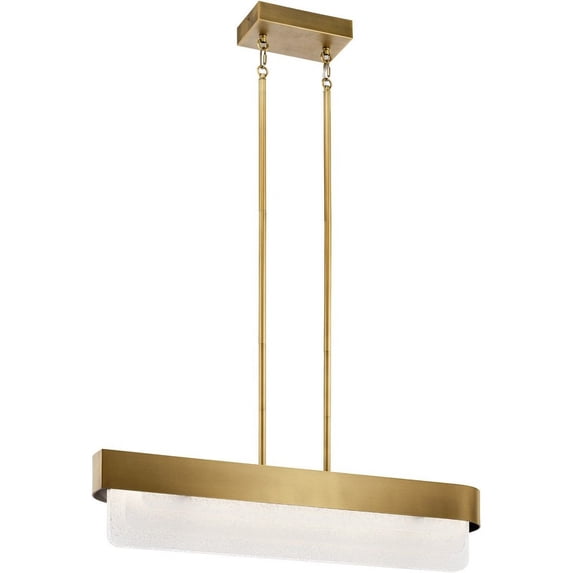 44160NBRLED Kichler Lighting Serene - 64W 2 LED Linear Chandelier In Contemporary Style-7.25 Inches Tall and 6 Inches Wide
