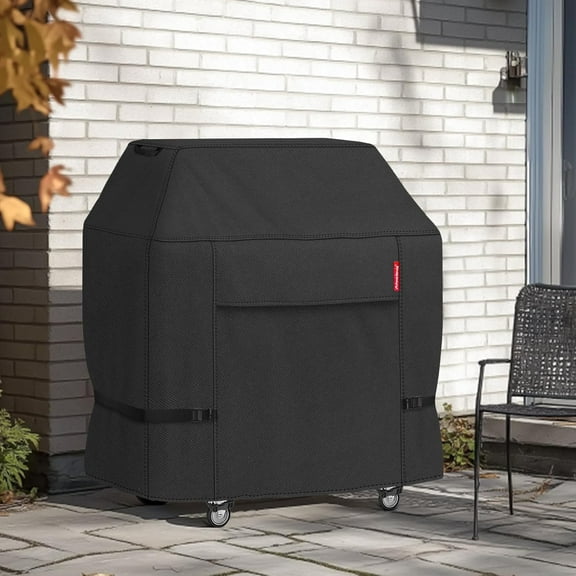 64W x 24D x 48H inch Premium Gas Grill Cover Up to 64 inch, Waterproof and Fade Resistant 600D BBQ Covers for , Brinkmann, and More, Black