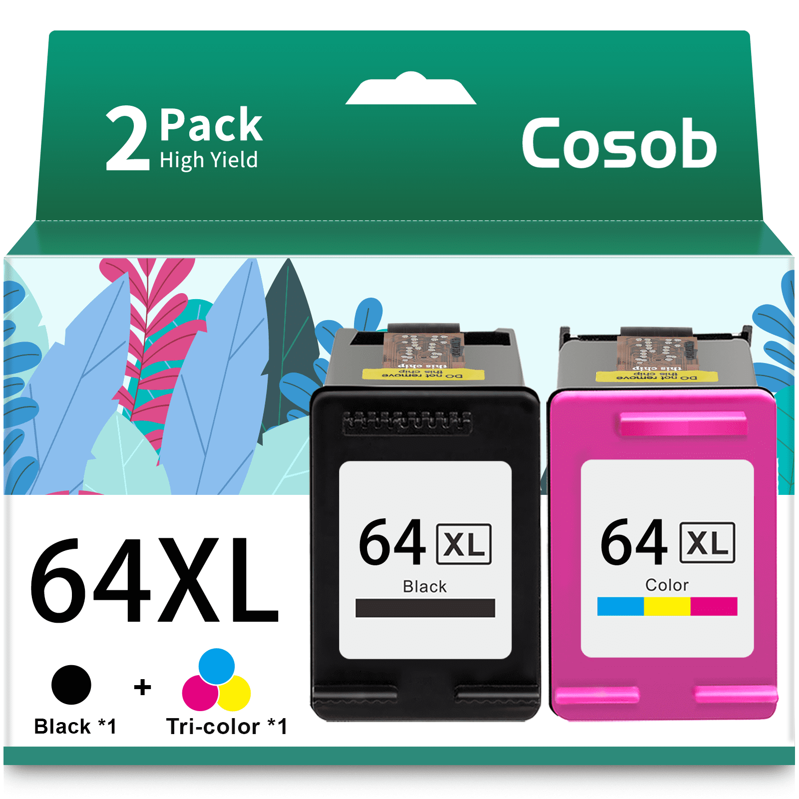 64XL Ink Cartridge for HP Ink 64 XL 64XL Combo Pack Printer Ink 64 for