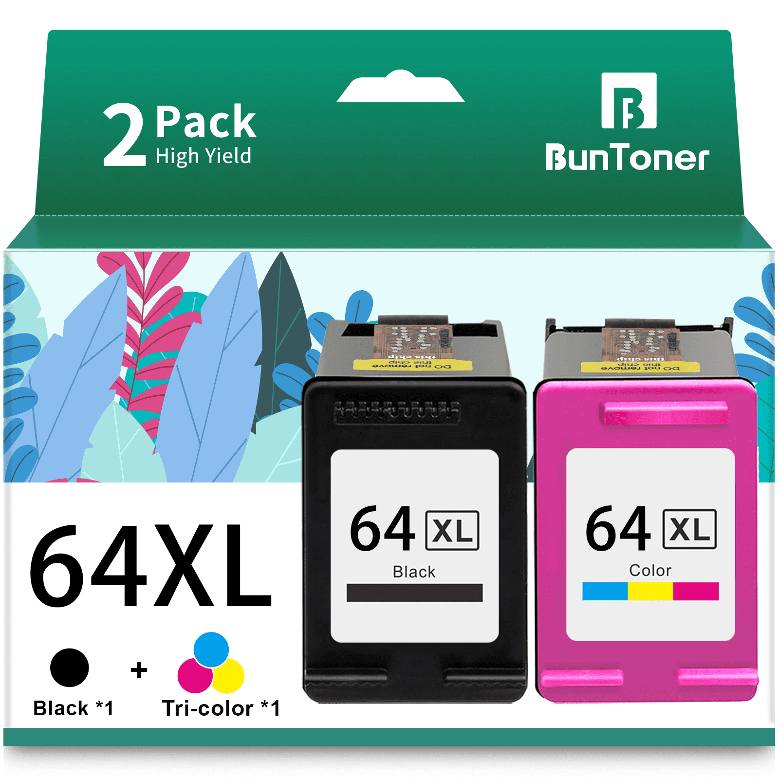 64XL Ink Cartridges for HP 64 Ink Cartridges for HP Ink 64 Combo Pack