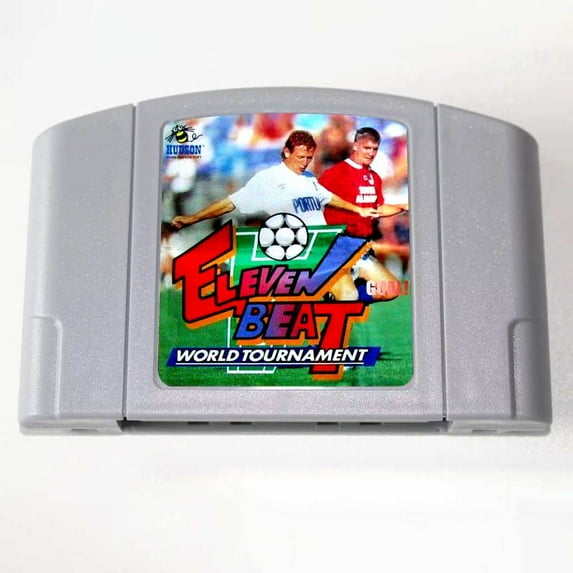 64bit Game Cartridge ELEVEN BEAT WORLD TOURNAMENT for N64, N64 Cart Support English USA Version
