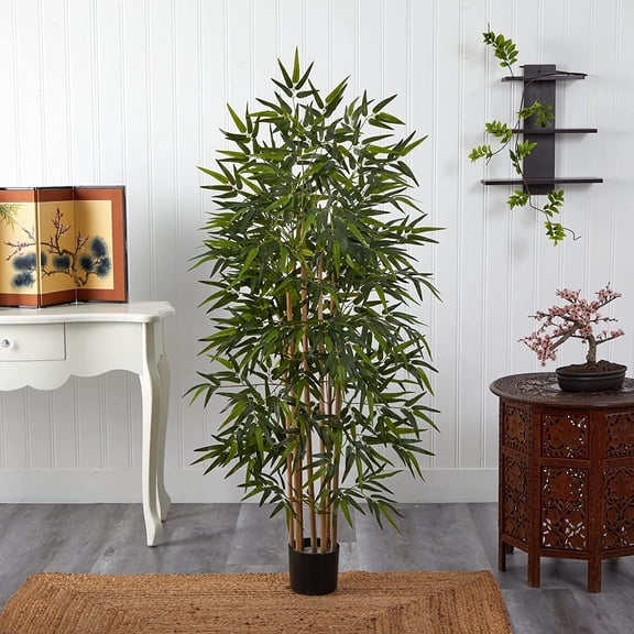 64in Tree Fake Plants with 7 Trunks for Indoor Home Decor