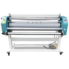 64inch Automatic Pneumatic Laminating Machine Pneumatic Single Sided Cold Laminator 110V 10m/min 0-60C Without Air Compressor