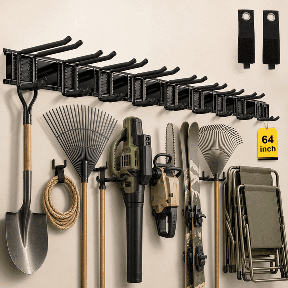 64inch Heavy Duty Steel Tool Storage Track System
