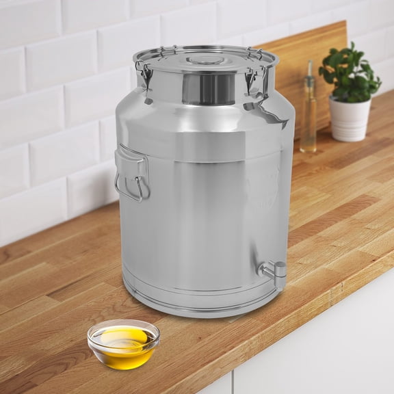 64l Cylindrical Free-standing Stainless Steel Barrel Water Tank Milk Jars Big Container For Liquid Storage