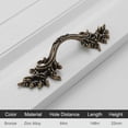 thumbnail image 1 of 64mm Nordic Zinc Alloy Vintage Bronze Flower Drawer Pulls Silver White Cabinet Wardrobe Knobs Door Pullers Furniture Handle (Bronze), 1 of 6