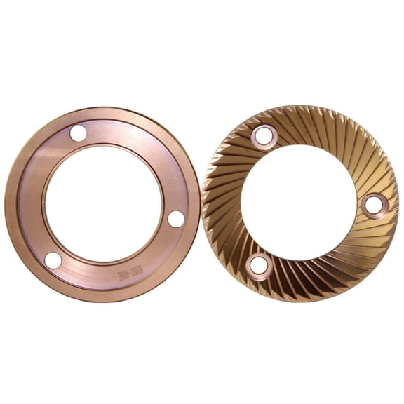 64mm Titanium-Coated Flat Burr Set, Replacement Burrs Compatible with DF64 / DF64P / DF64N / DF64E / DF64V Coffee Grinders